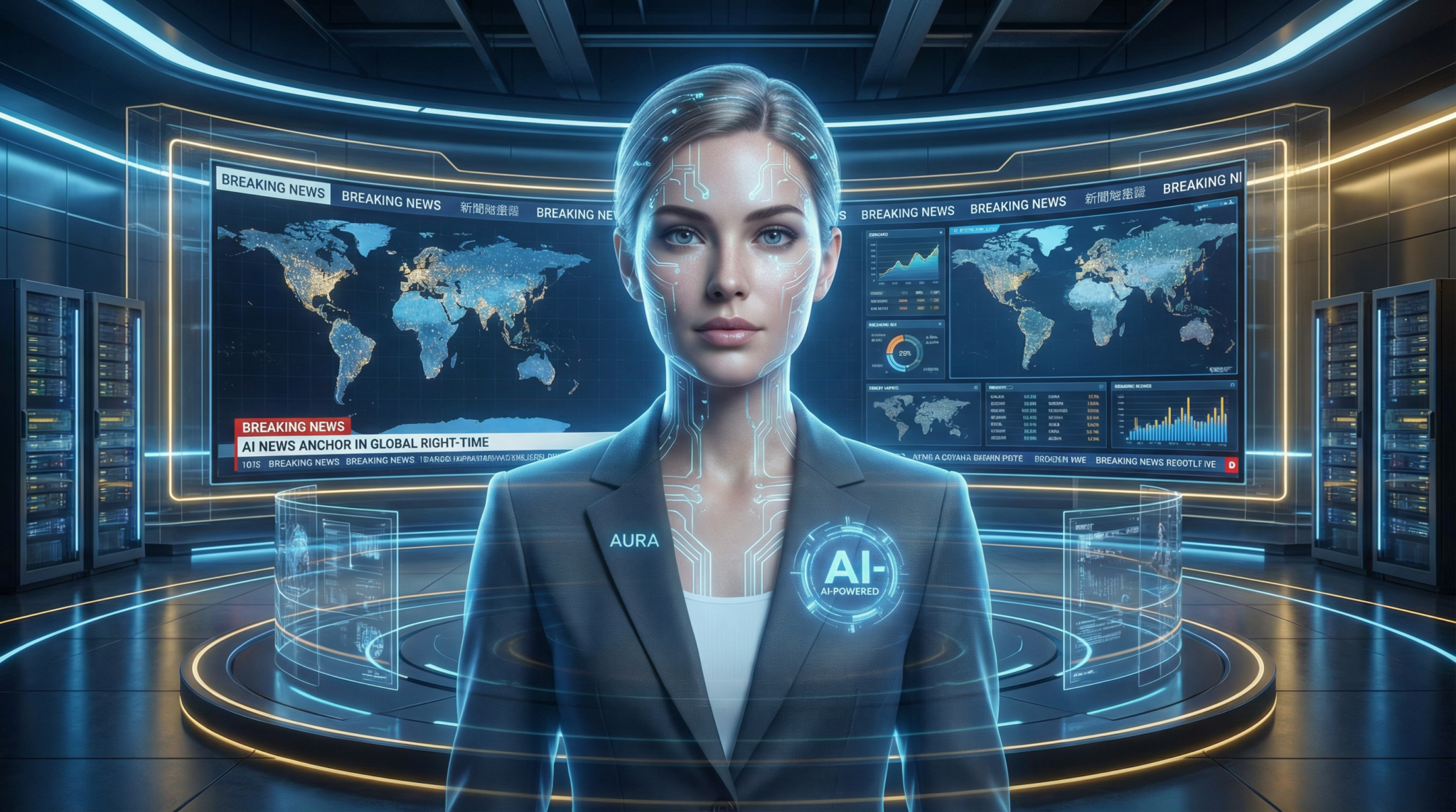 AI news anchor