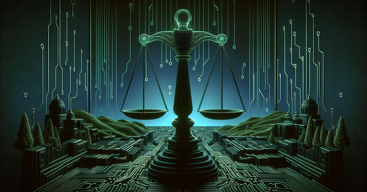 AI regulation and legal investigation concept