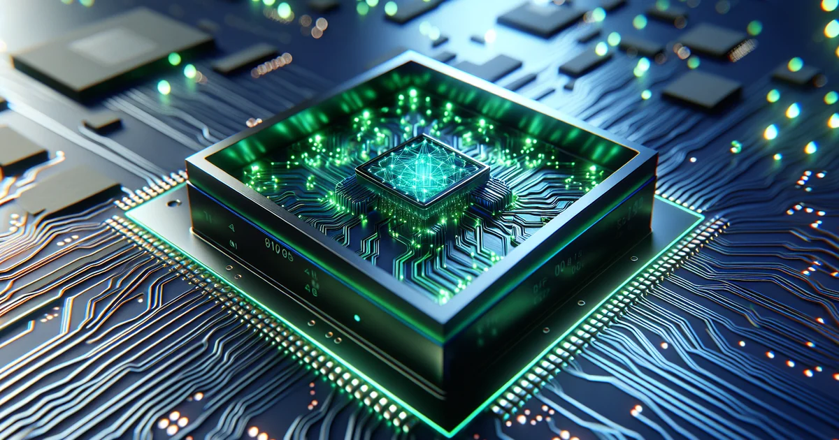 AI inference chip with neural network circuit traces