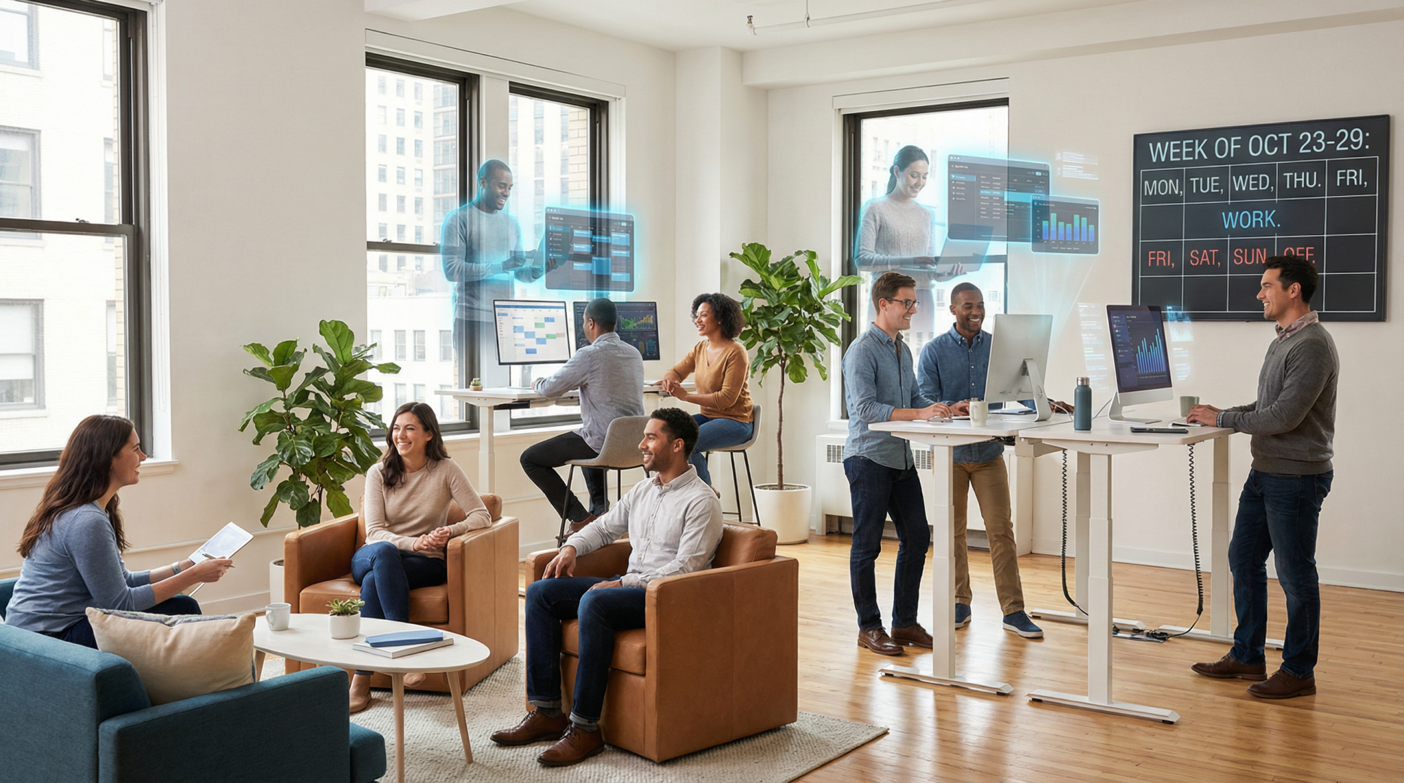 OpenAI's Industrial Policy Blueprint: Four-Day Workweek, Robot Taxes, and the AI Economy of 2026 - Additional Illustration