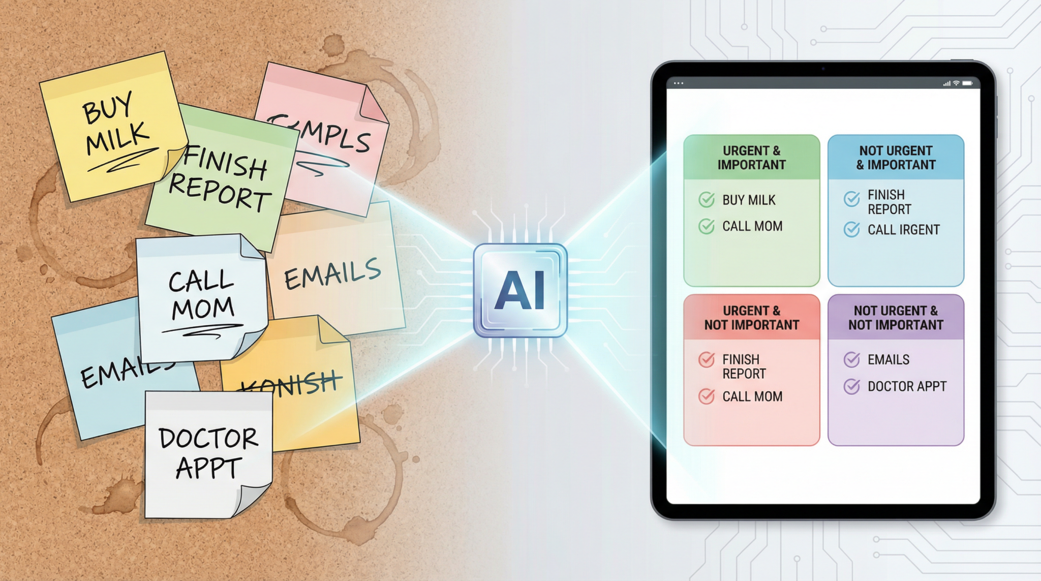 The AI Eisenhower Matrix: How to Automate Task Prioritization with ChatGPT in 2026 - Section Illustration
