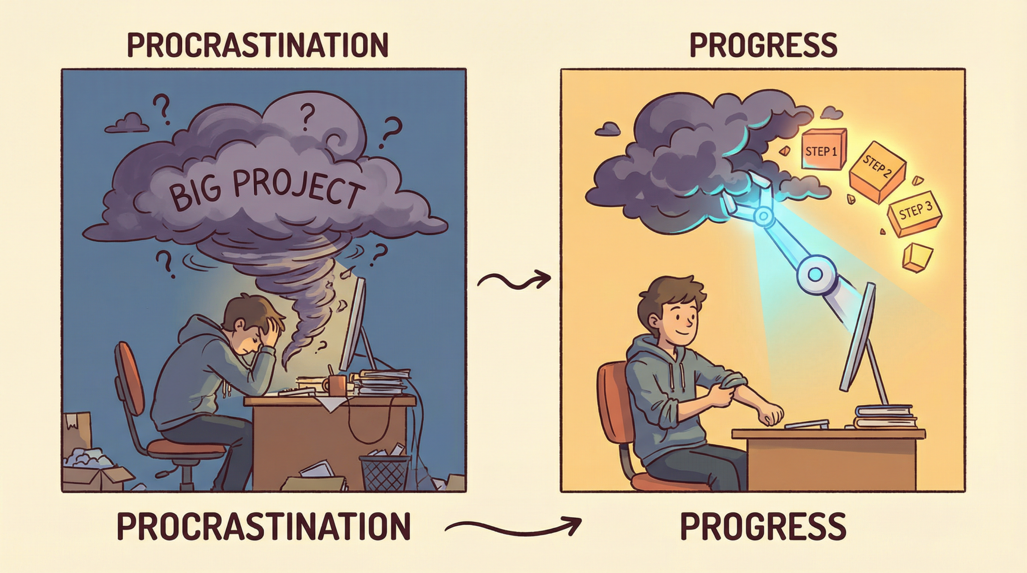 Eat The Frog with ChatGPT: The AI-Powered Method to Beat Procrastination in 2026 - Section Illustration