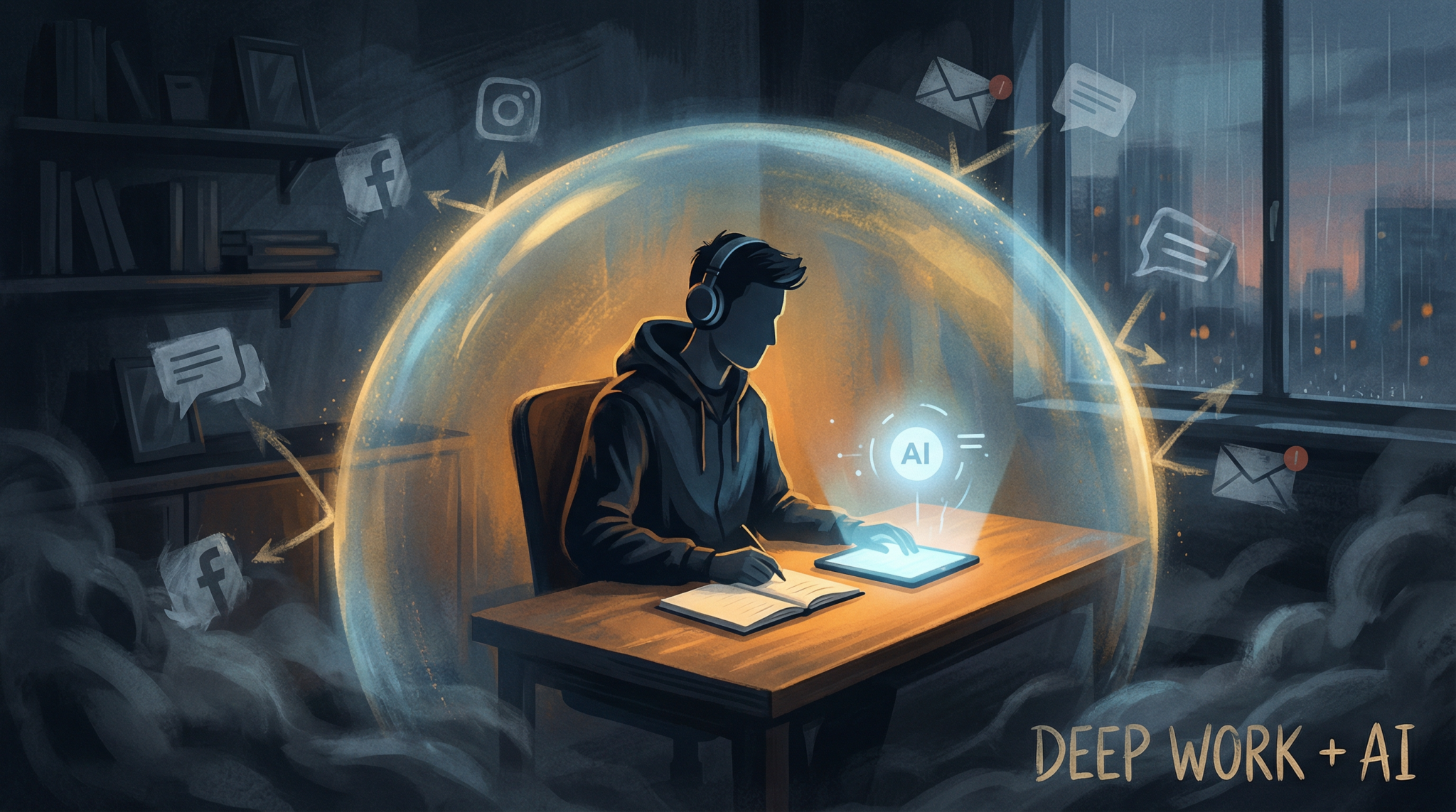 Cal Newport Deep Work Enhanced by ChatGPT AI