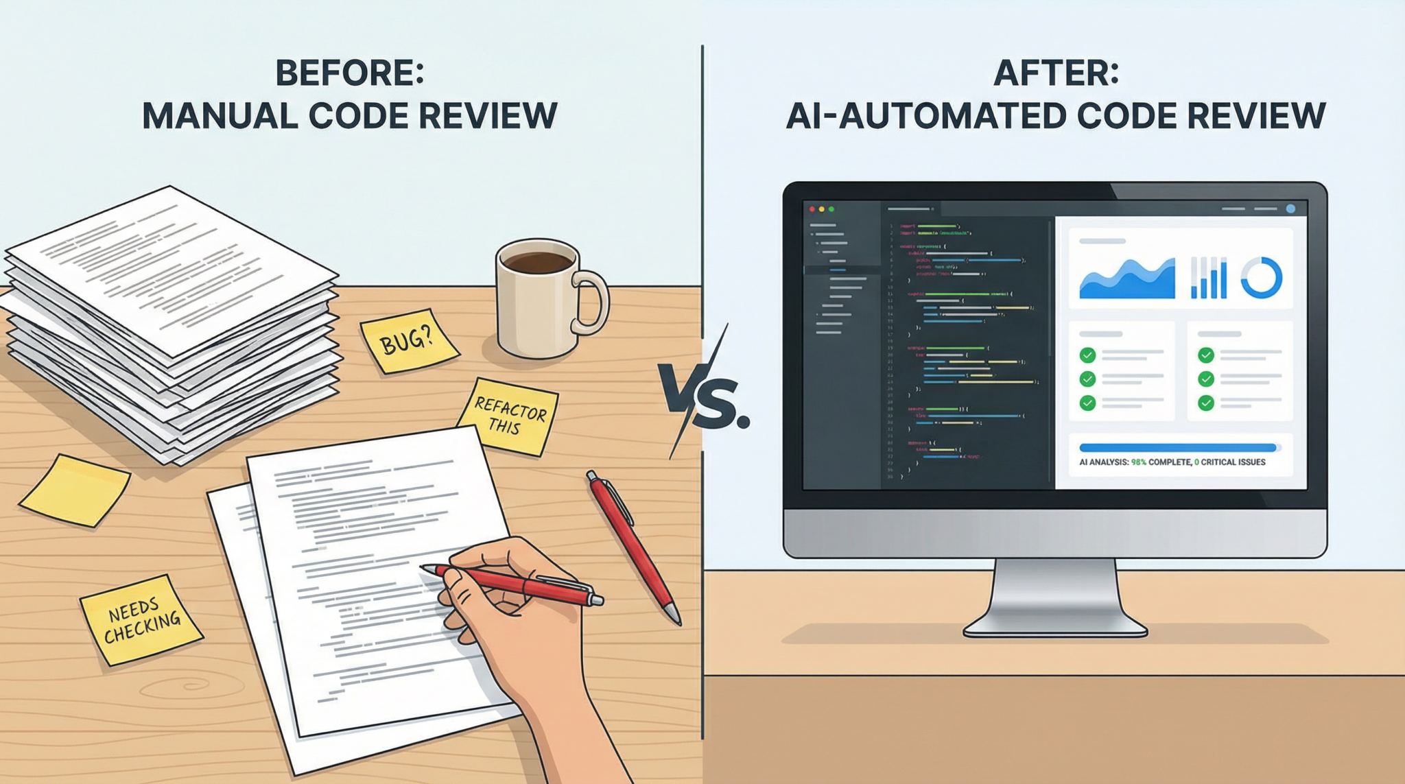 Manual vs AI Automated Code Review Comparison