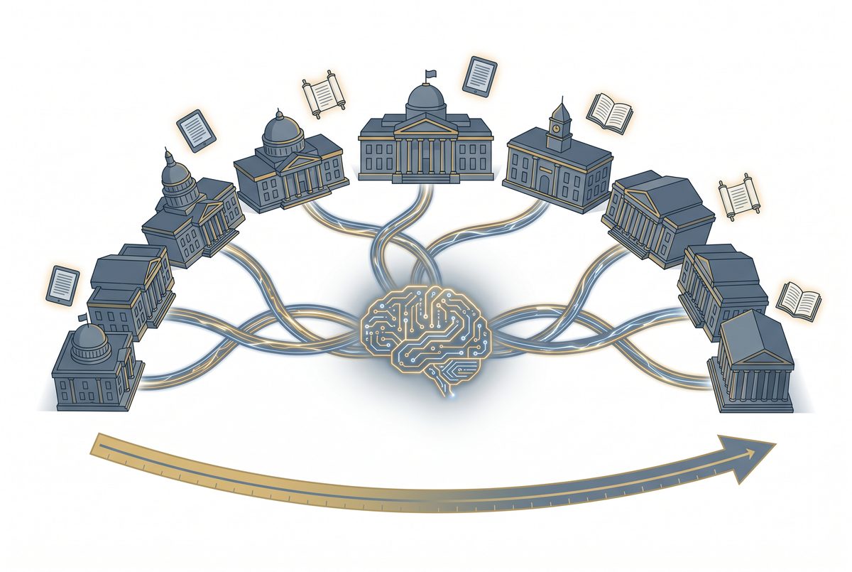 Illustration of AI regulation and safety