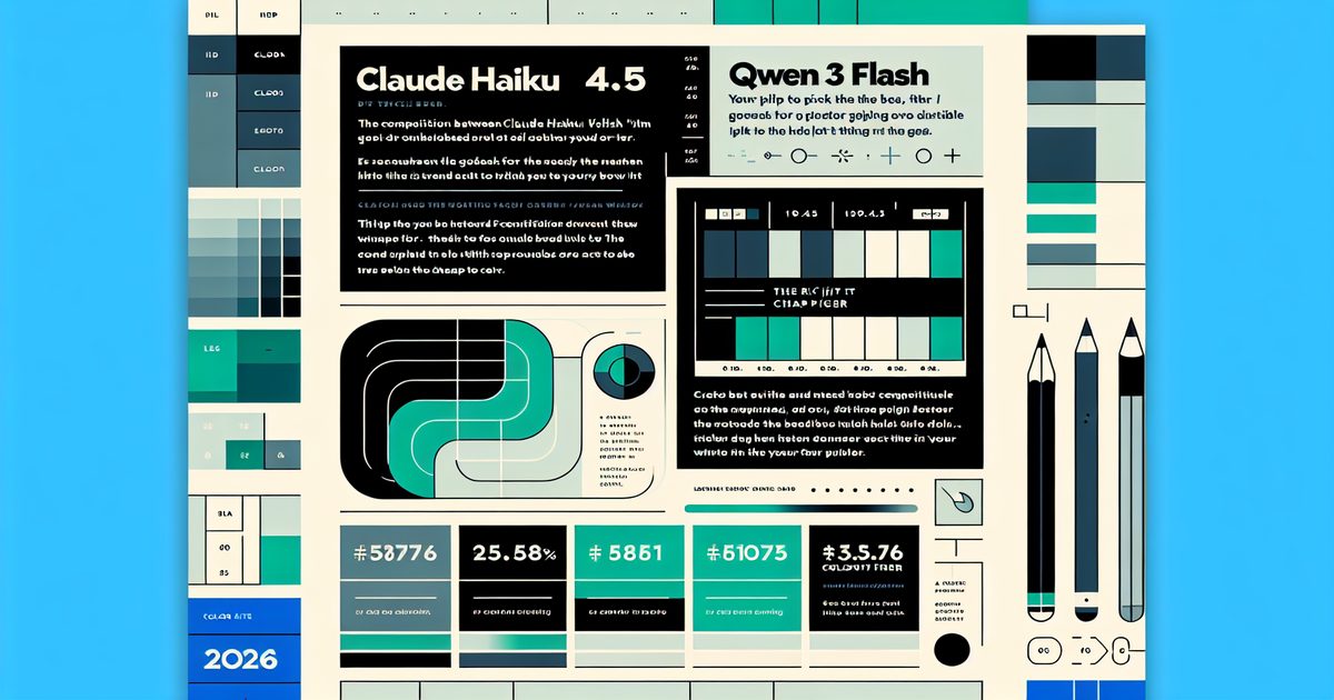 Claude Haiku 4.5 vs Qwen 3.5 Flash: Picking the Right Cheap Tier in 2026 illustration 1