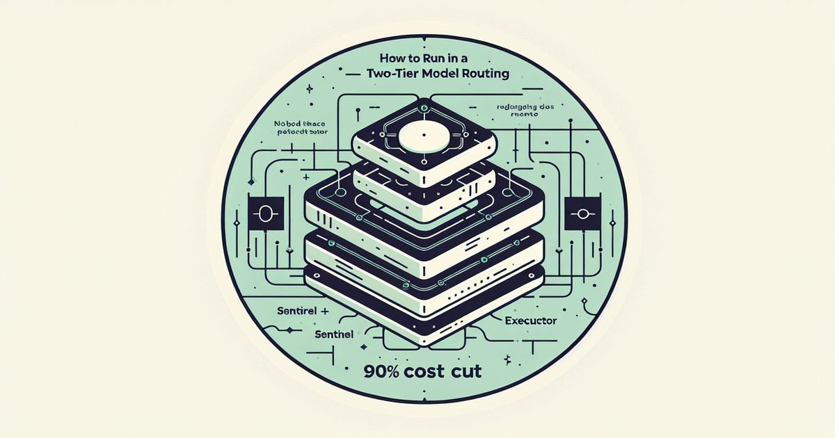 Two-Tier Model Routing: 90% LLM Cost Cut Guide