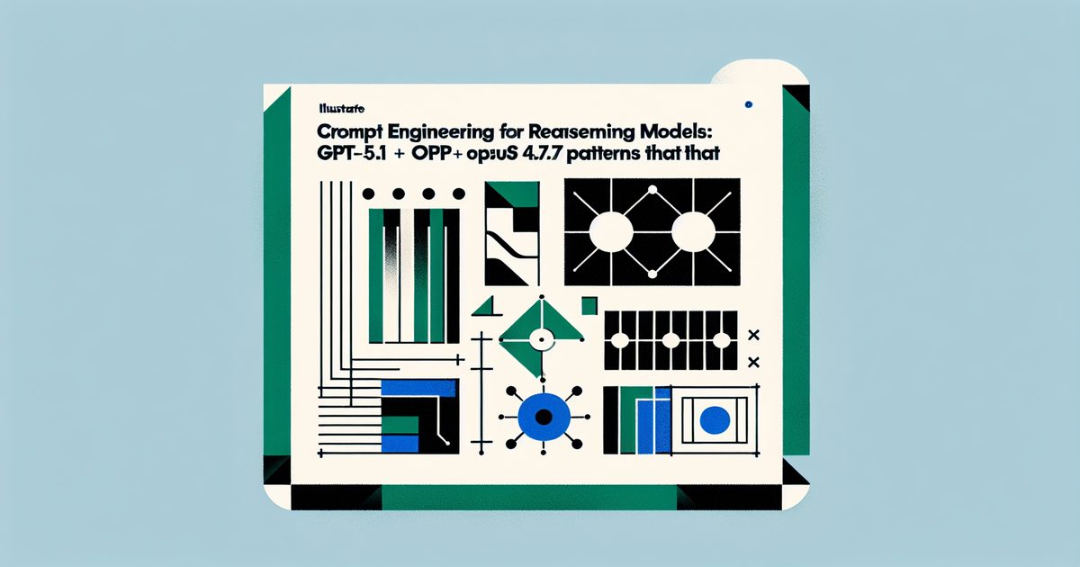 Prompt Engineering for Reasoning Models: GPT-5.1 + Opus 4.7 Patterns That Work illustration 1