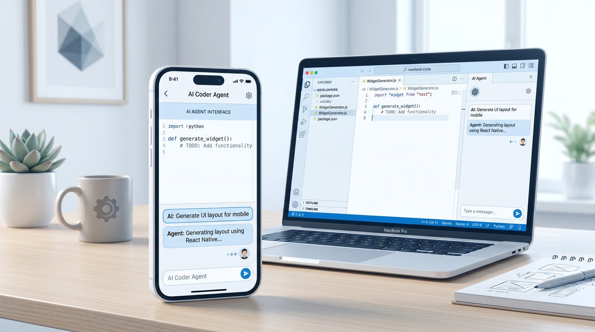 OpenAI Codex mobile app synced with desktop development environment