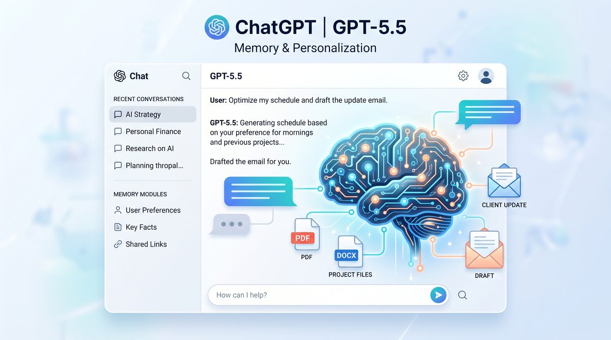 GPT-5.5 Instant memory and personalization interface