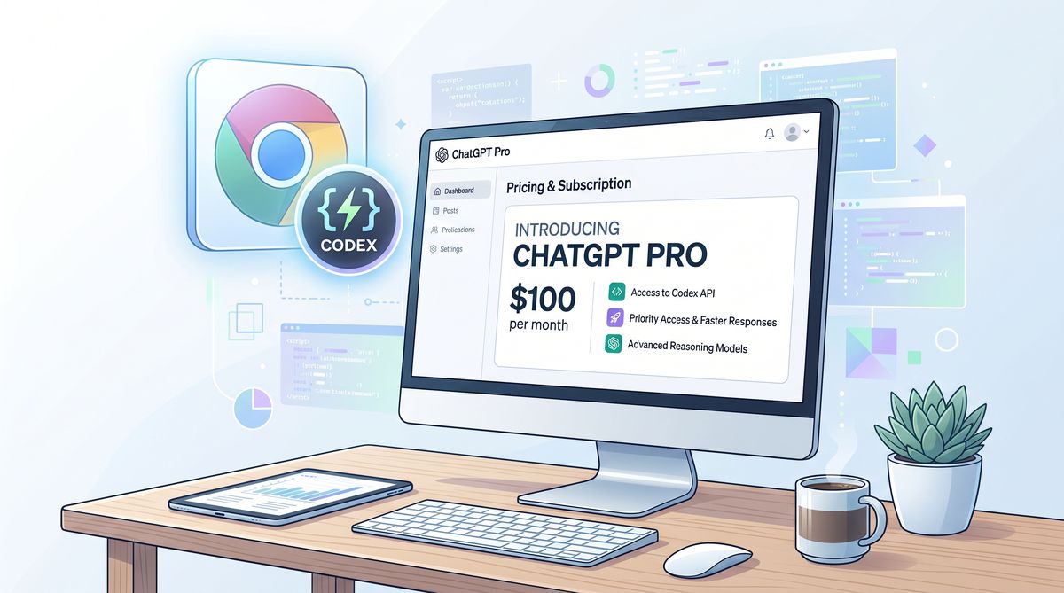 OpenAI launches $100 ChatGPT Pro tier and Codex Chrome Extension