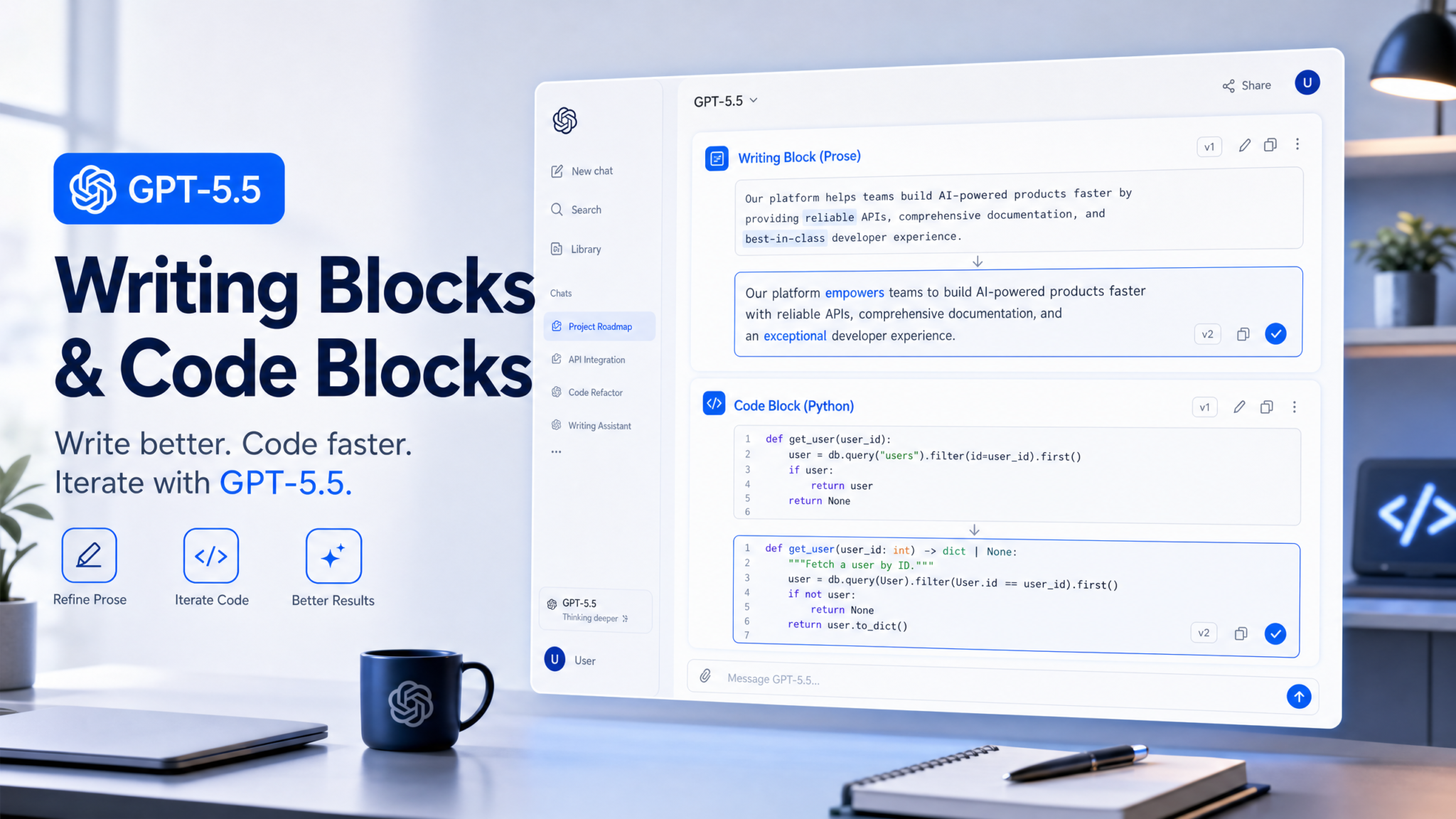 How to Use GPT-5.5 Writing Blocks and Code Blocks: The Canvas Replacement Guide