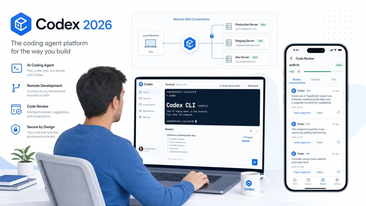 OpenAI Codex 2026 - AI Coding Agent Platform with Remote SSH
