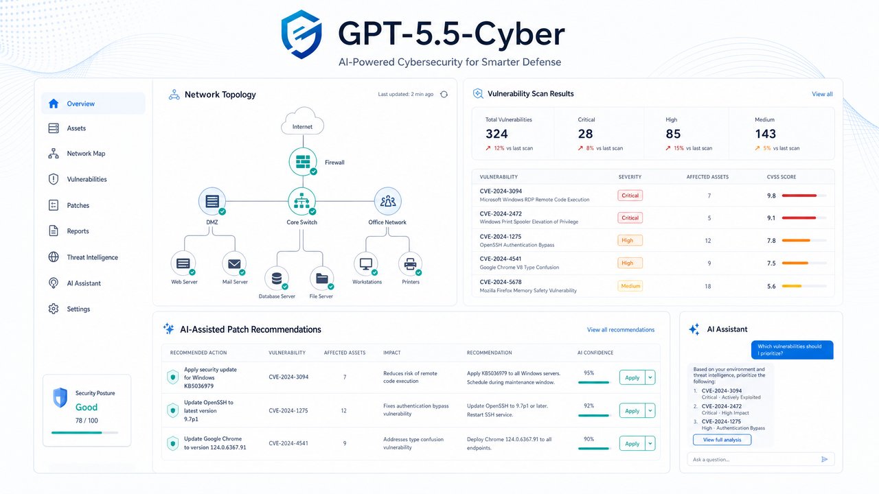 GPT-5.5-Cyber - AI-Powered Cybersecurity Dashboard