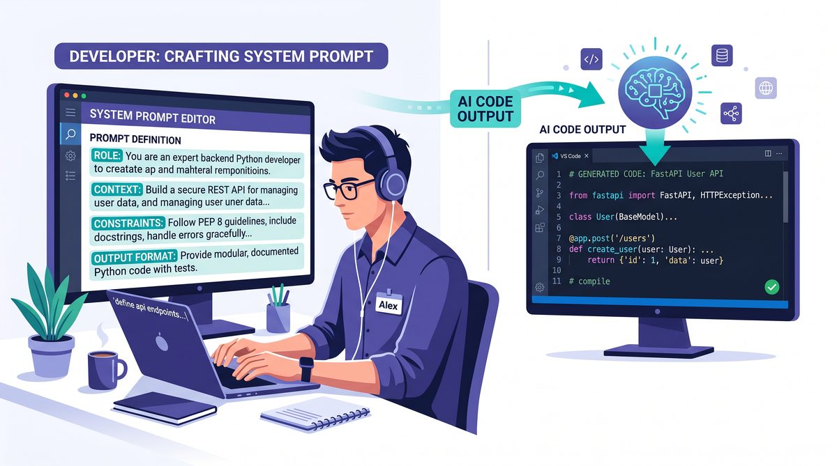 15 Production-Ready ChatGPT System Prompts for Software Development Teams - Section Illustration