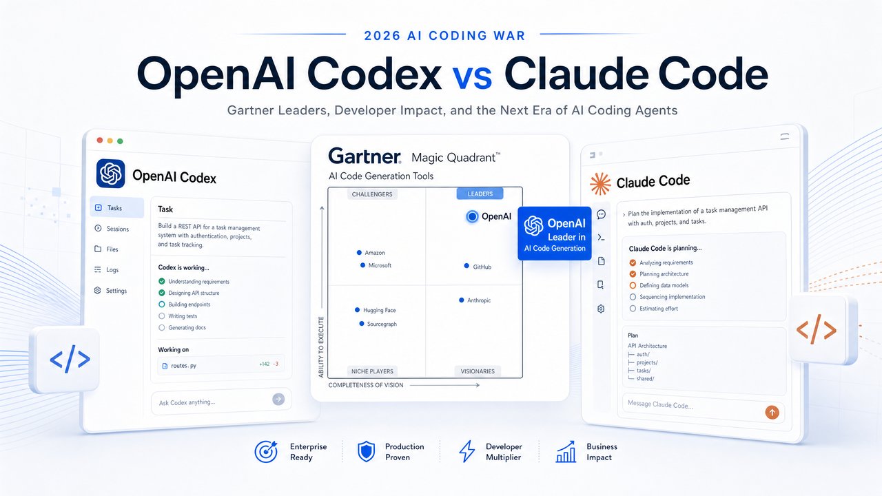 2026 AI Coding War: OpenAI Codex vs Claude Code - Gartner Leaders