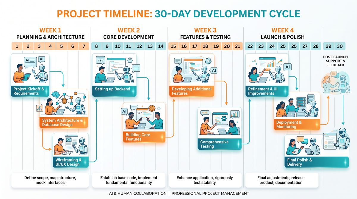 How a 3-Person Startup Used Claude Code and Codex to Build and Launch a SaaS Product in 30 Days - Section Illustration