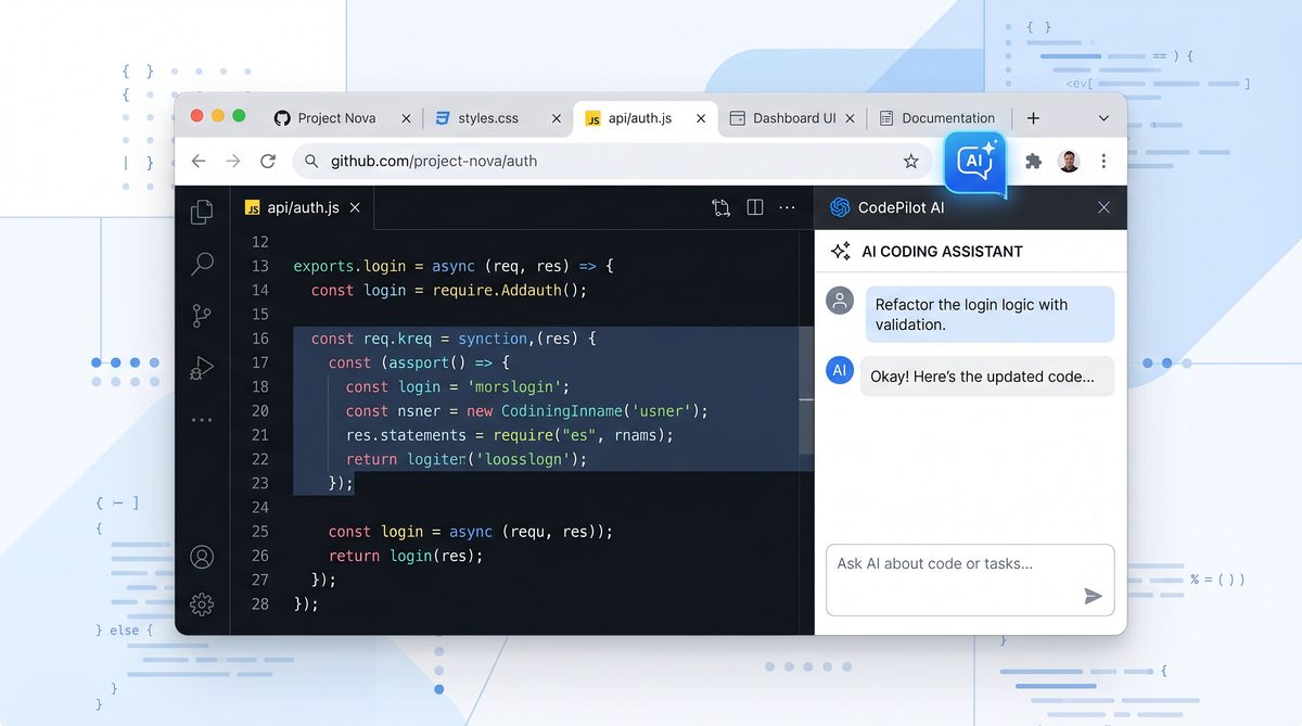 OpenAI Codex Chrome Extension - AI coding agent integrated in browser