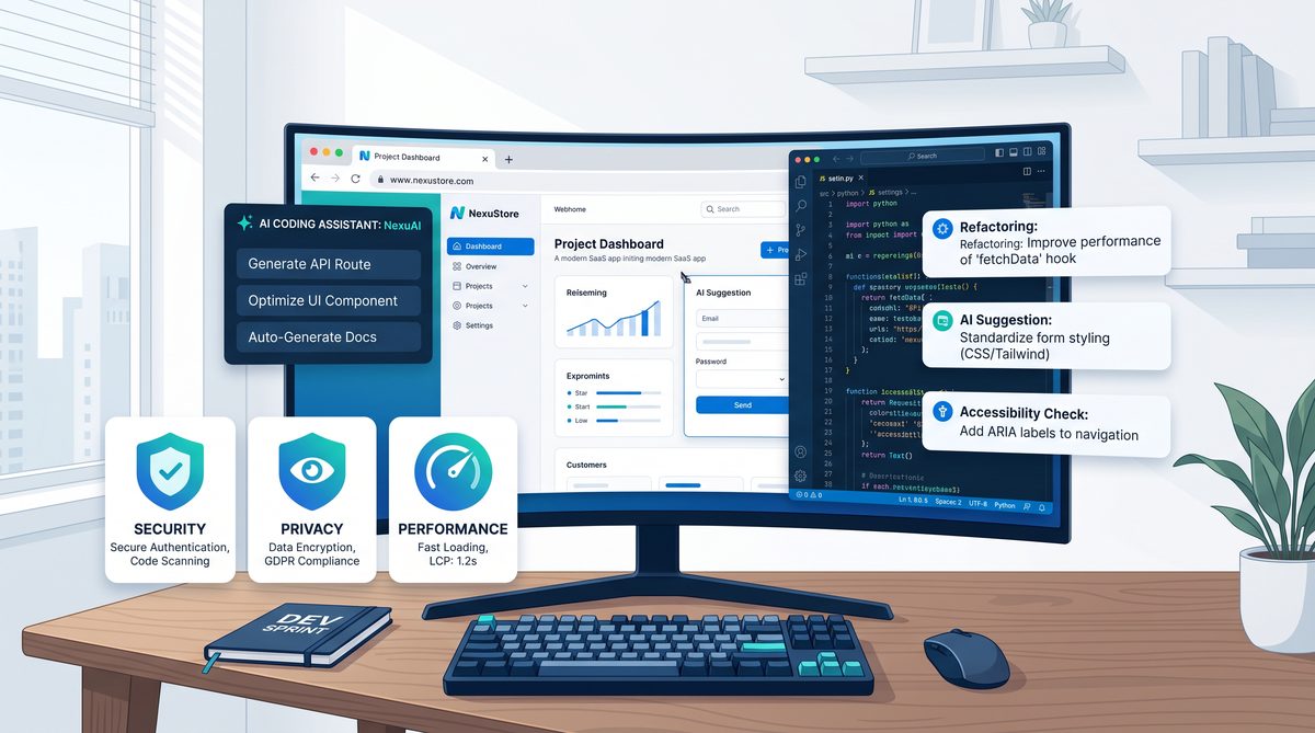 Future of AI-assisted web development workspace