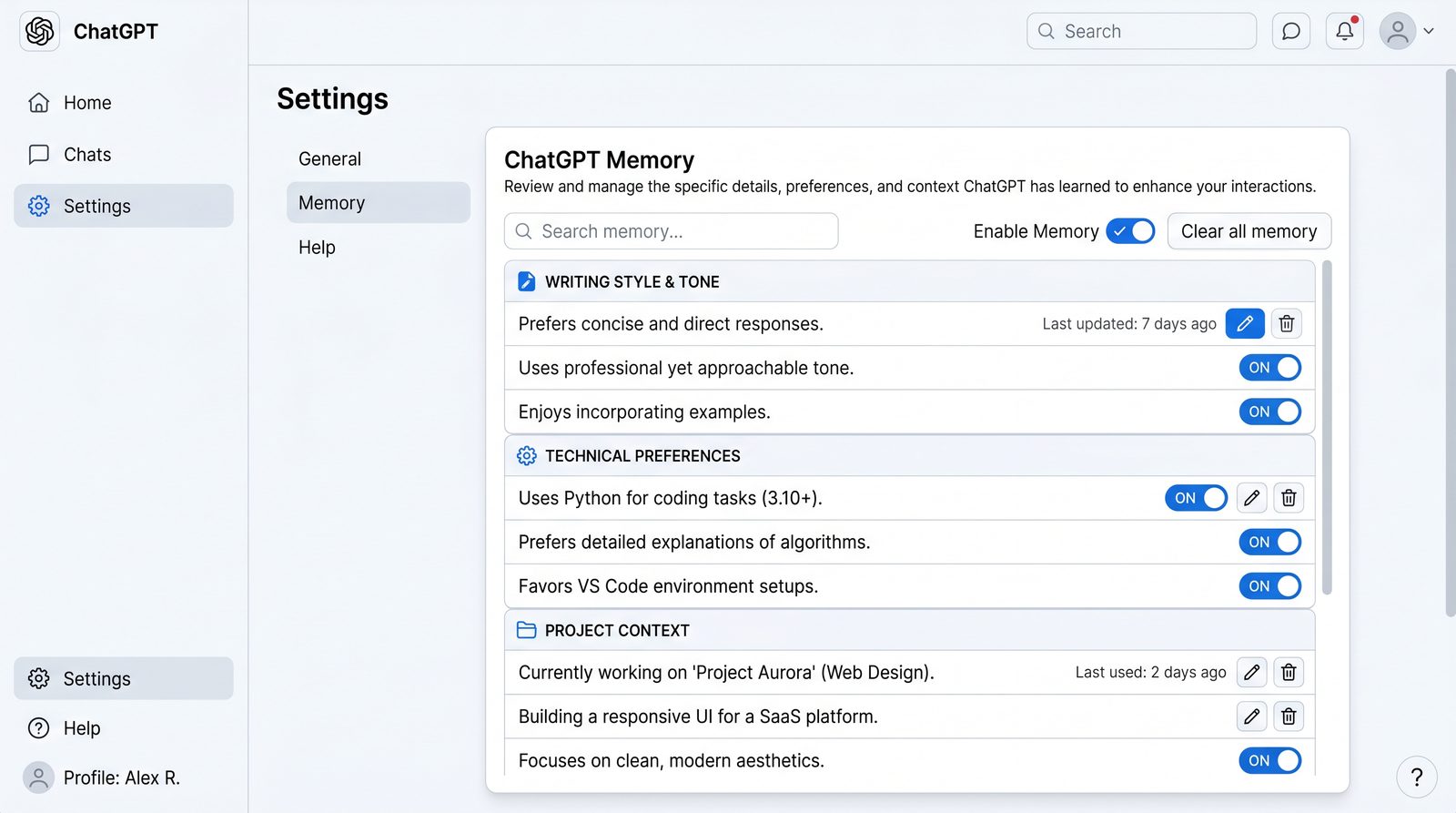 The Complete Guide to ChatGPT-5.5 Memory and Personalization: How to Train Your AI Assistant to Understand Your Work Style - Section 1