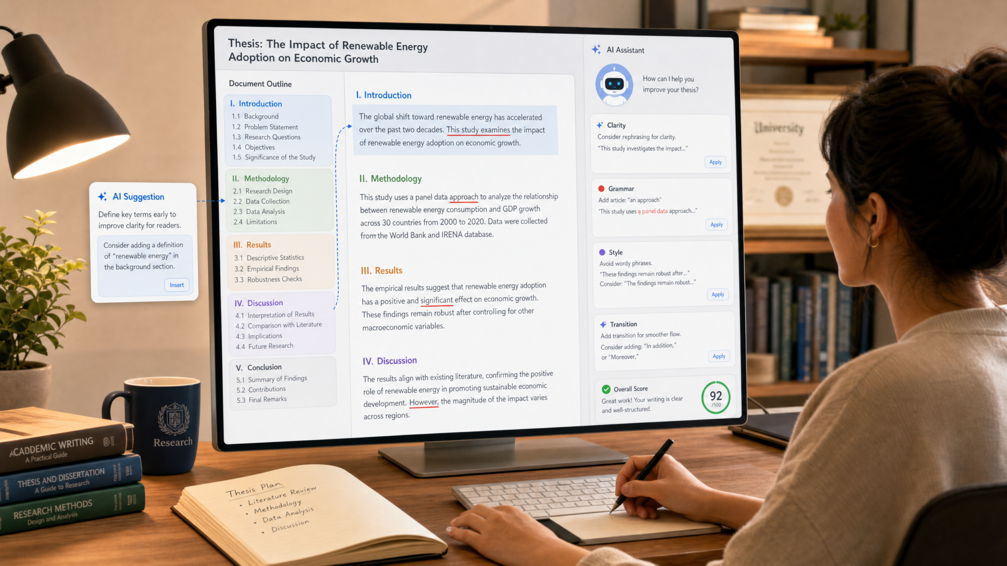 GPT-5.5 Prompts for Academic Research: Literature Reviews, Citation Analysis, and Thesis Writing - illustration