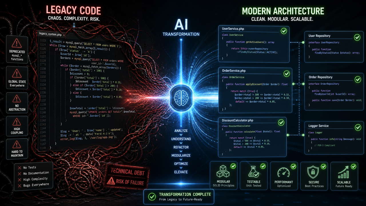 The Codex Refactoring Playbook: 20 Prompts for Legacy Code Modernization, Design Pattern Implementation, and Technical Debt Reduction