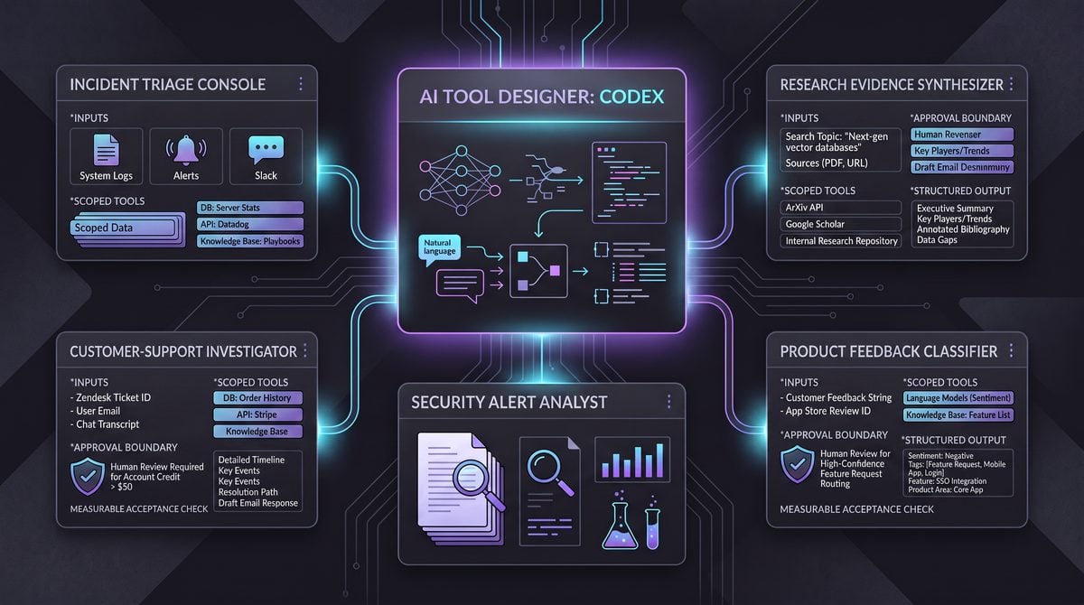 25 Codex Prompts for Building Specialized Internal AI Tools: Operations, Support, Security, Research, and Product Workflows — workflow and decision framework