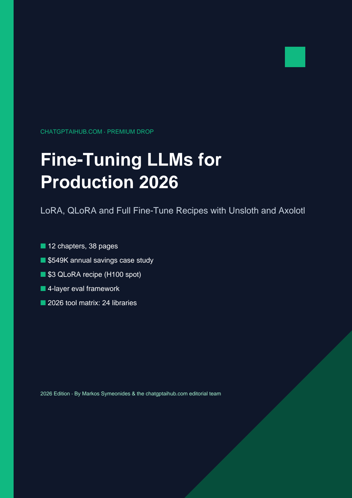 Fine-Tuning LLMs for Production 2026 playbook cover preview