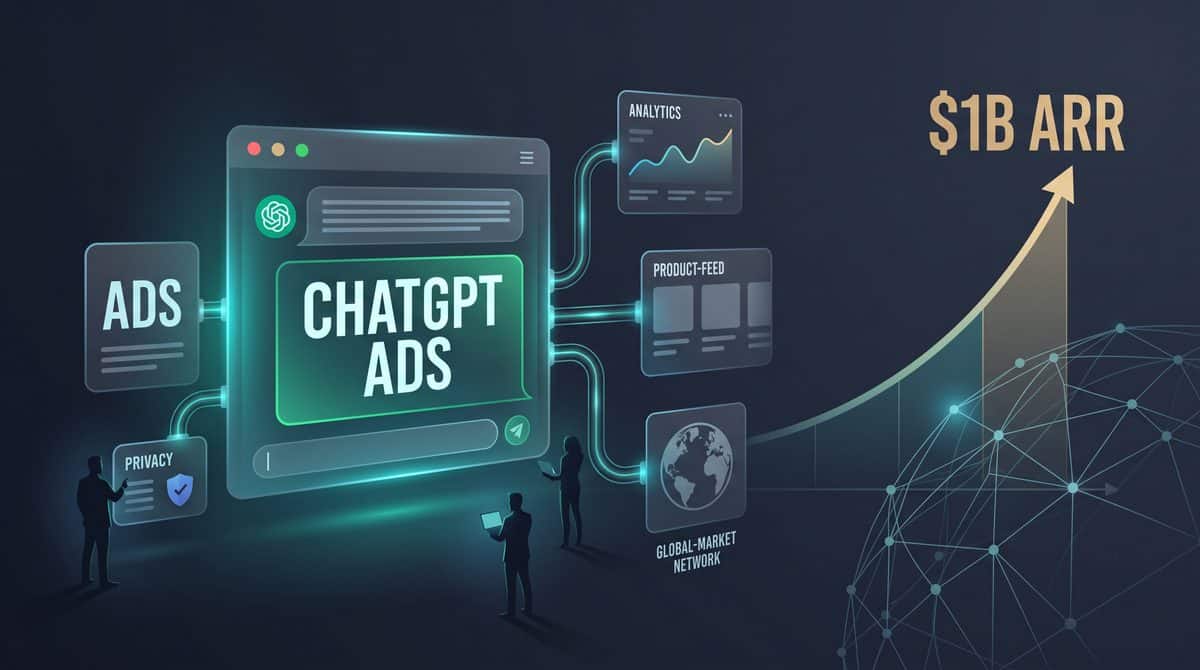 ChatGPT Ads Hits $1 Billion Annualized Revenue: Global Self-Service Expansion, Privacy Rules, and What Comes Next