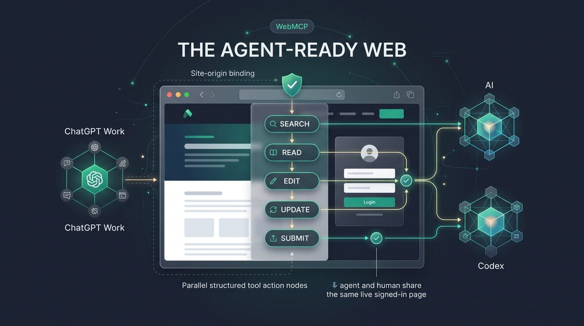 OpenAI Launches WebMCP Site Tools for ChatGPT Work and Codex: The Agent-Ready Web Arrives