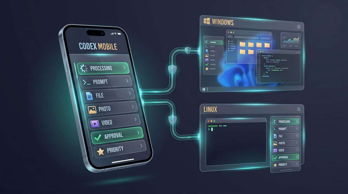 How to Run Codex Tasks from iPhone Across Windows and Linux: Attachments, Priority View, Queued Prompts, and Approvals