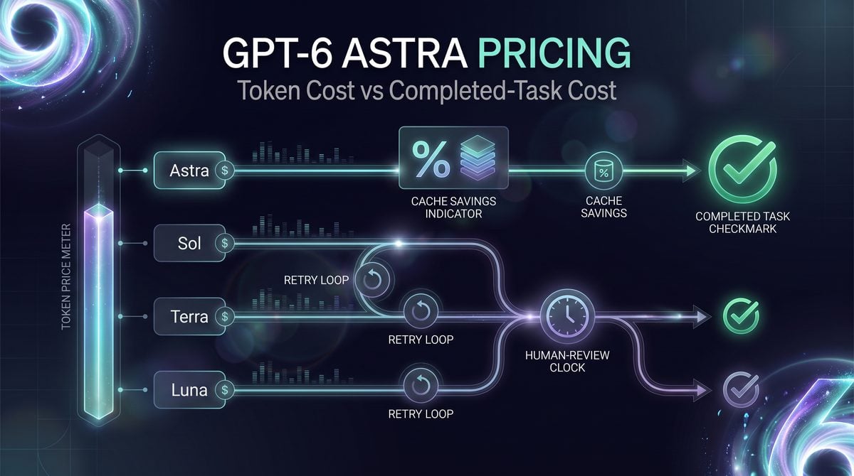 GPT-6 Astra Pricing Explained: When the 2.5x Token Premium Can Cost Less Per Completed Task