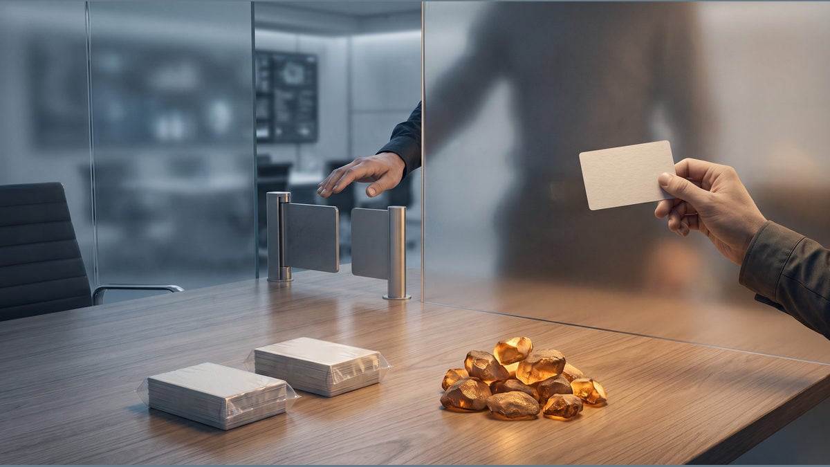 A human release manager checks a blank evidence ledger and raw logs before making a separate go-or-no-go decision.