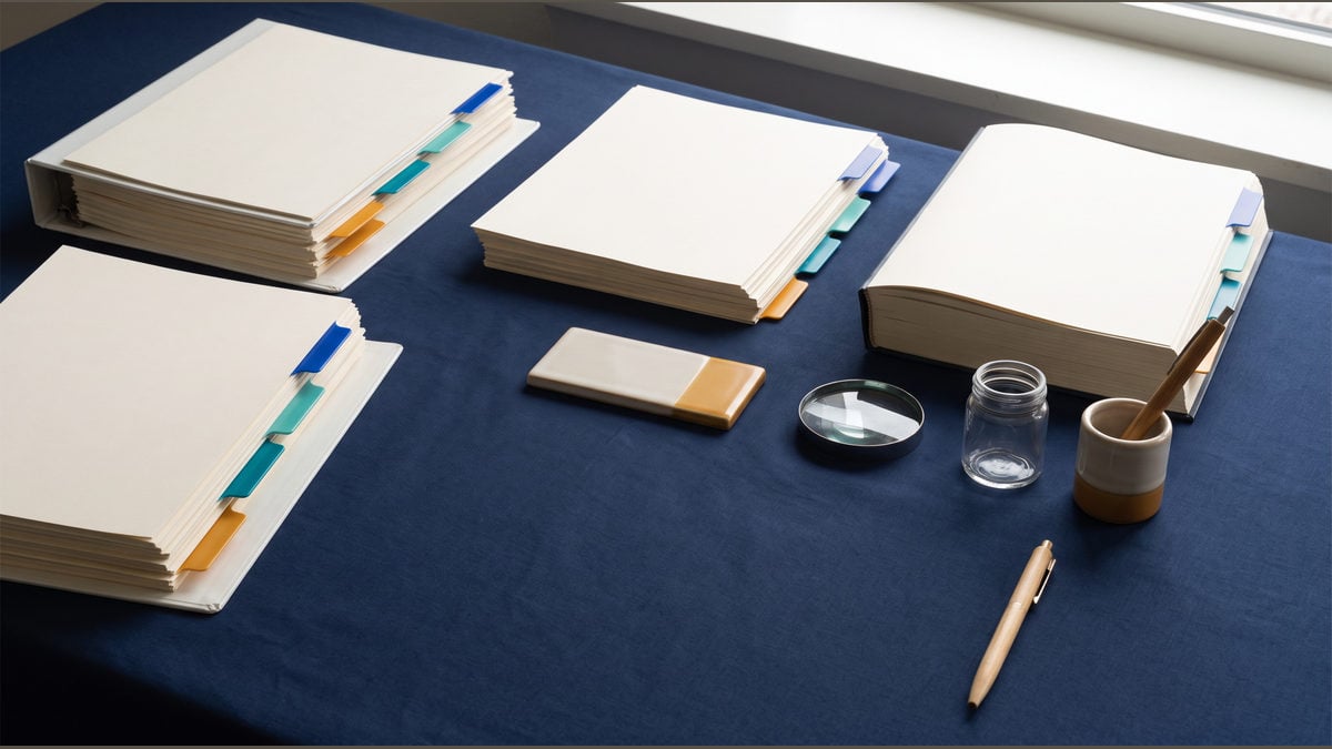 Conceptual illustration of a customer-education package awaiting trainer sign-off